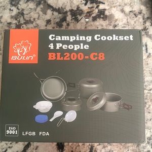 Bulin camping cookset for 4 people. Brand new in box never used.
